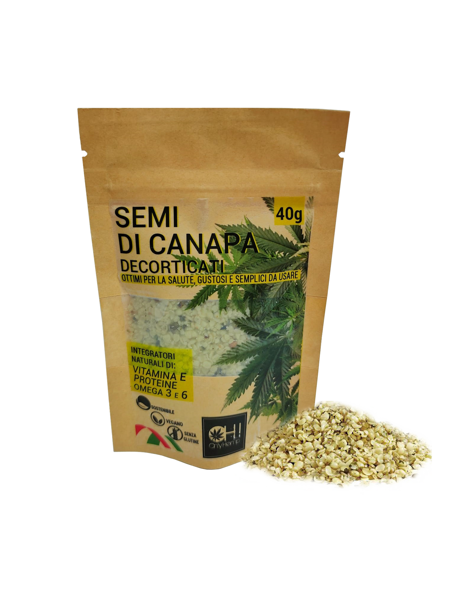 Semi di canapa decorticati