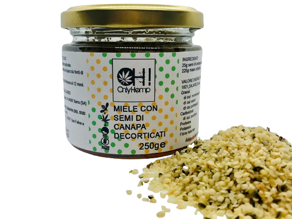 Miele Millefiori con Semi di Canapa Decorticati