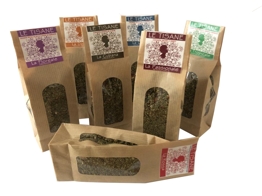Box tisane: canapa + mix di fiori & frutti
