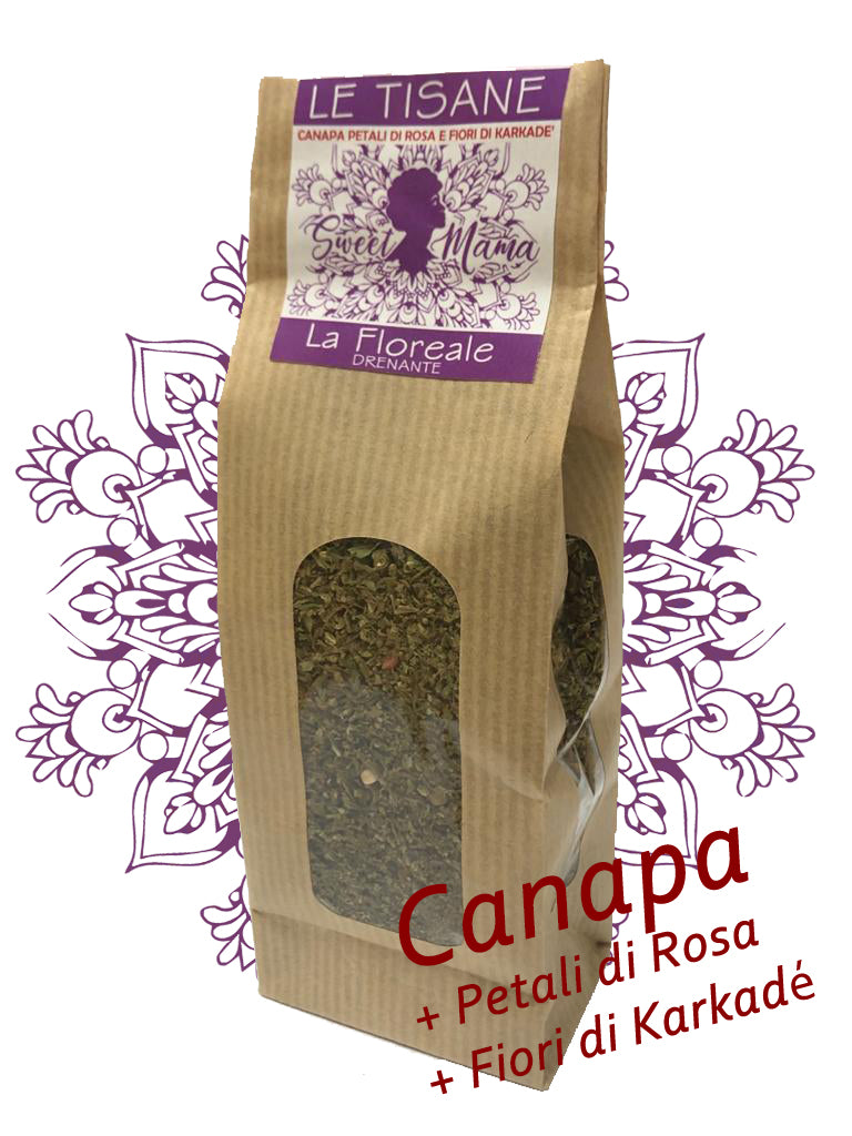 La Floreale: tisana canapa, rose &amp; karkadè