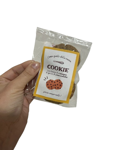 Cookies - con farina di canapa e gocce di cioccolato