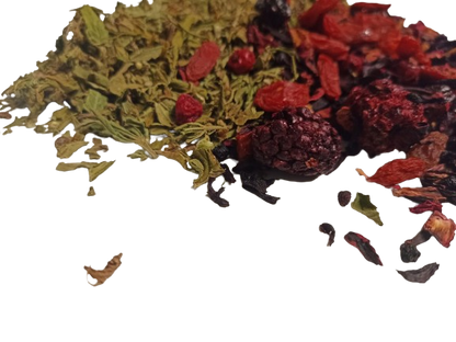 La Rossa: tisana canapa, frutti rossi e bacche di goji